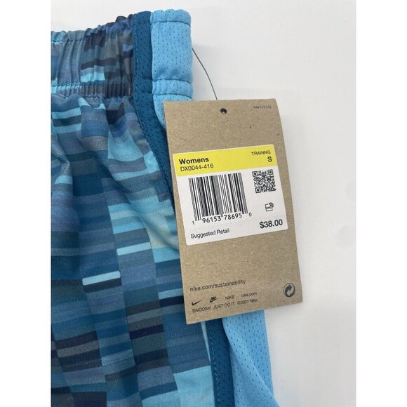 Nike Women's Dri-FIT Tempo Shorts Size S Blue Running Gym Sport Workout - Picture 2 of 3